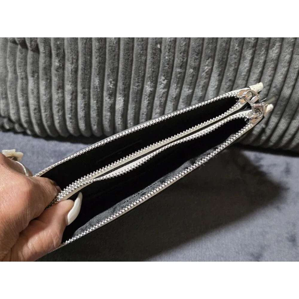 KATE SPADE Madison Colorblock Lg Continental ZipAround Wallet PlatinumGray EuC